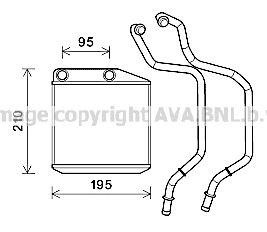 AVA QUALITY COOLING Теплообменник, отопление салона FT6313